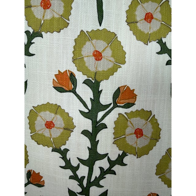 Custom pair of 22" pillows covered in "Fiona" in prairie linen fabric. These pillows are self welted, have tapered corners...