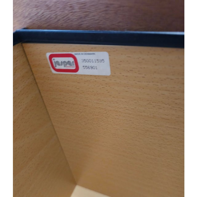 Jasper Furniture Danish Modern Teak Locking and Rolling Filing Cabinet For Sale - Image 12 of 12