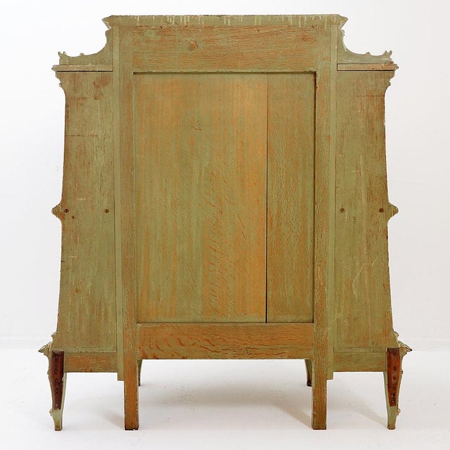 Venetian Baroque Curved Cabinet with Pastoral Scene, 1900 For Sale - Image 13 of 16