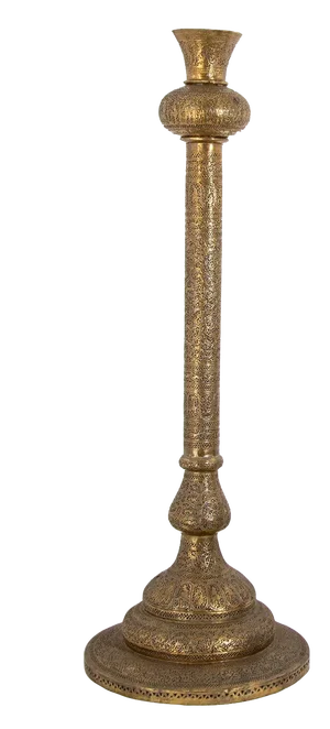 Antique 19th Century Brass Islamic Middle Eastern Floor Lamp
