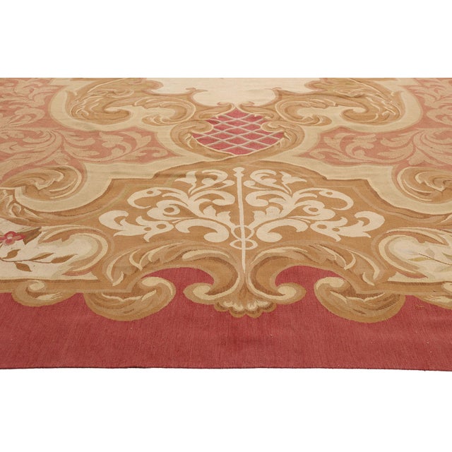 Vintage Chinese Aubusson Rug, 12'00 X 17'11 For Sale - Image 4 of 10