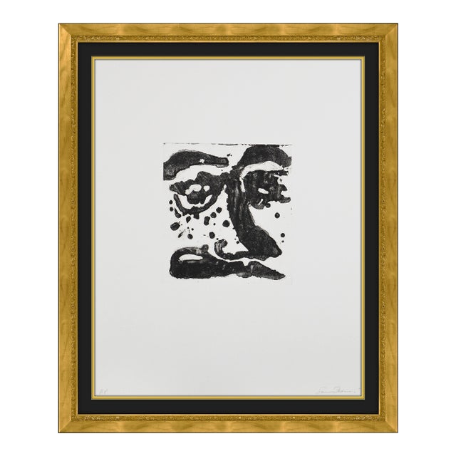 Late 20th Century sfe.305:i.26 Abstract Black Aquatint Sam Francis For Sale