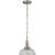 Layton 10" Pendant in Polished Nickel with Clear Glass Designer: Chapman & Myers Canopy: 5.25" Round Mounting: Chain Shade...