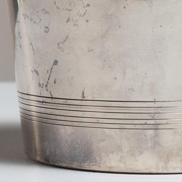 Mid 20th Century France White Silver Ice Bucket For Sale - Image 12 of 15