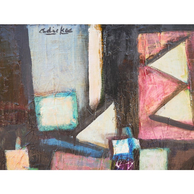 2010s David Adickes "Go West" Colorful Modern Abstract Cubist Inspired Still Life Painting, 2010 For Sale - Image 5 of 9