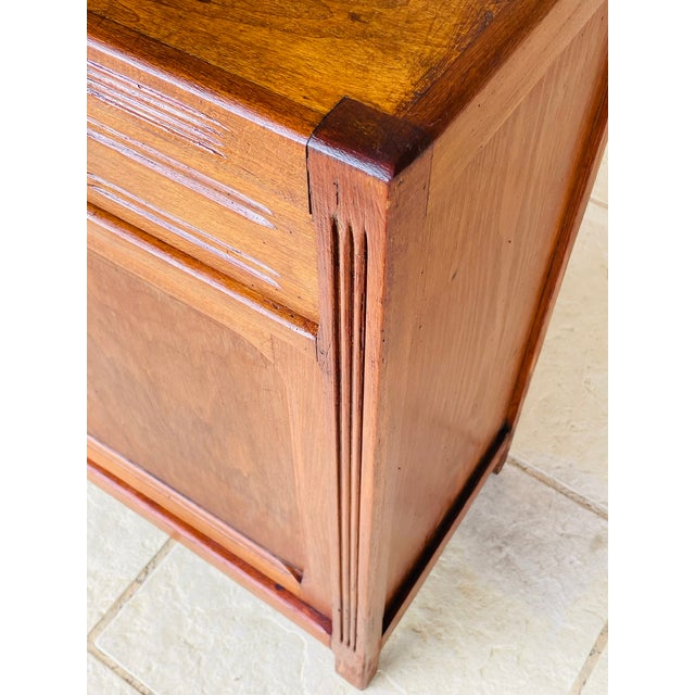 Wood Art Deco Walnut Storage Cabinet, 1930s For Sale - Image 7 of 18