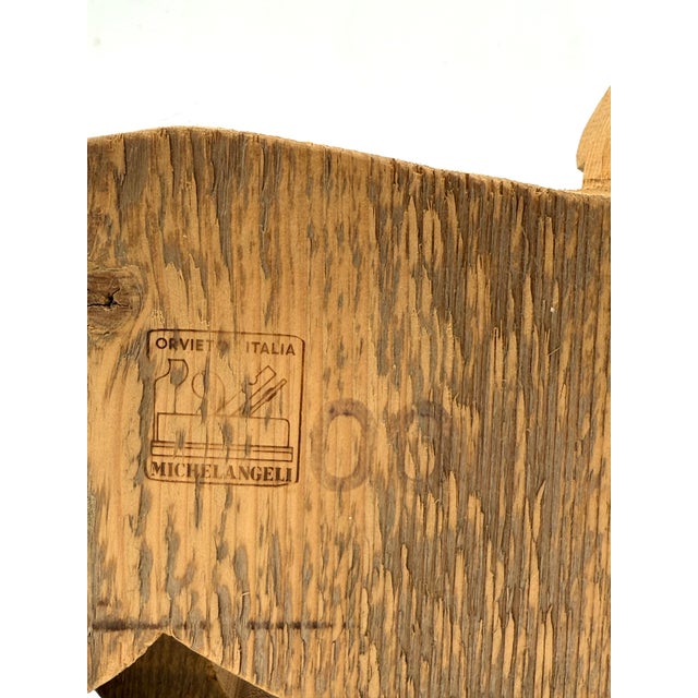 Bottega Michelangeli, Cat Wood Sculpture, Orvieto Italy 1970s For Sale - Image 9 of 12