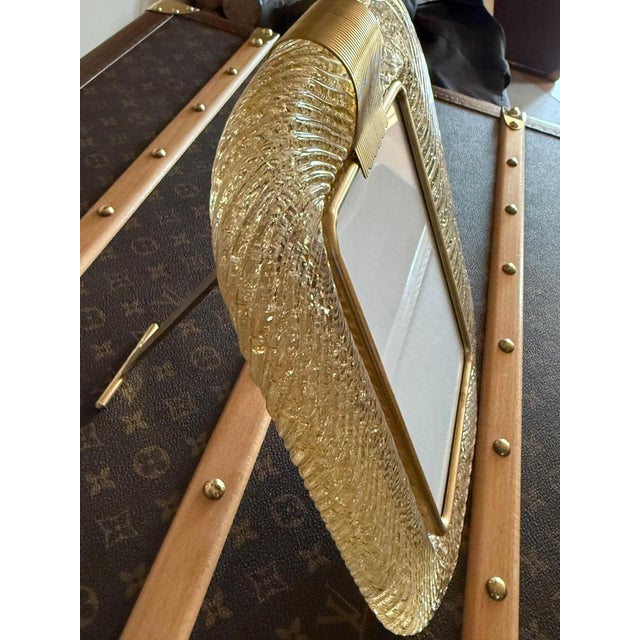 Gold Murano Glass Photo Frame, 2000s For Sale - Image 6 of 10