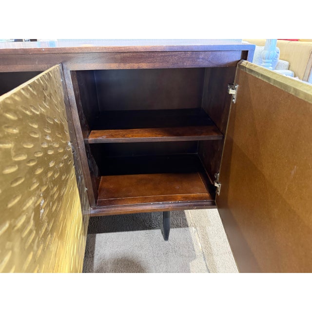 Wood Coast to Coast Three Door Sideboard For Sale - Image 7 of 9