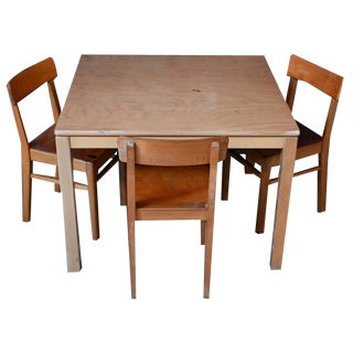 Childrens Activity Table and Chairs, Set of 4 For Sale