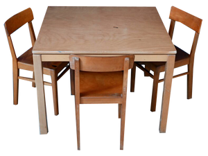 Childrens Activity Table and Chairs, Set of 4