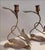 Art Nouveau Circa 1980s Dolbi Cashier Brass Art Nouveau Leaf Candle Holders- A Pair For Sale - Image 3 of 6