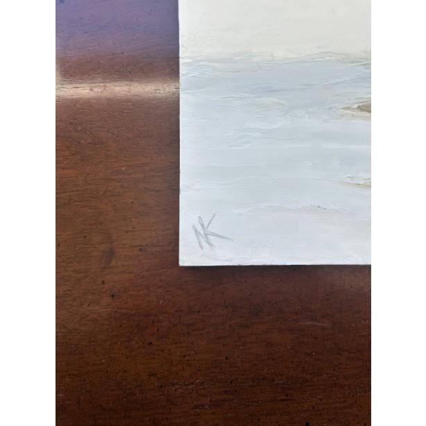 Original Oil on Board, Waters Edge #2, Unframed. Signed by Artist, Nancy Keane