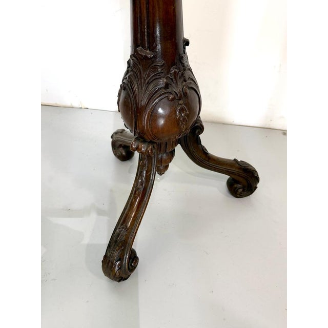 19th Century Style Adjustable Bookend or Music Stand in Hand-Carved Walnut, Italy, 1950s For Sale - Image 15 of 18