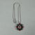 Vintage 925 Silver Daisy Pendant Necklace and Ring Set in Emerald, Ruby, and Zircon from Ignoto, 1970s, Set of 2 For Sale - Image 6 of 11