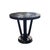 Round Black Wooden Table, 1980s For Sale - Image 6 of 8