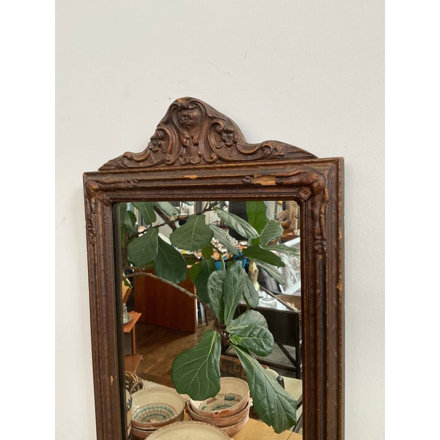 Early 20th Century Early 20th C. Gesso and Wood Framed Wall Mirror For Sale - Image 5 of 18