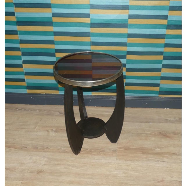 Art Deco Amsterdam School Side Table, Netherlands For Sale - Image 4 of 13