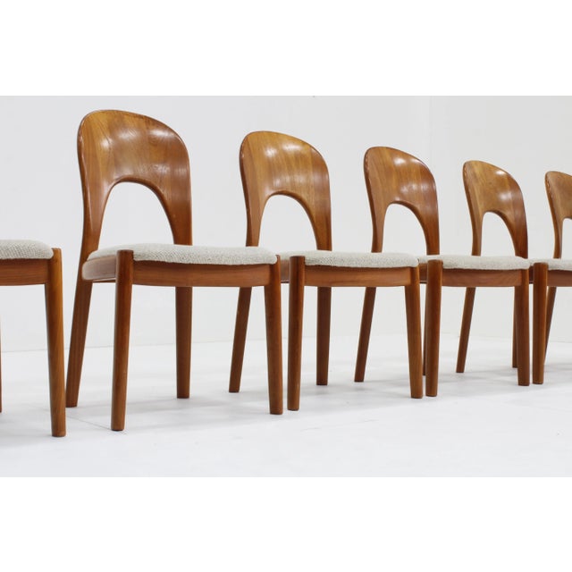 Niels Koefoed Vintage Danish Dining Chairs by Niels Koefoed for Koefoeds Hornslet, 1960s, Set of 6 For Sale - Image 4 of 8