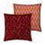 Contemporary Palais Double Sided Outdoor Cushion in Yoko Bordeaux X Rosita Orange & Pink, 18x18 Inch For Sale - Image 3 of 8