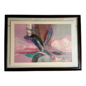 1989 Modern Abstract Serigraph, Pencil Signed, Limited Edition 1/1, Framed