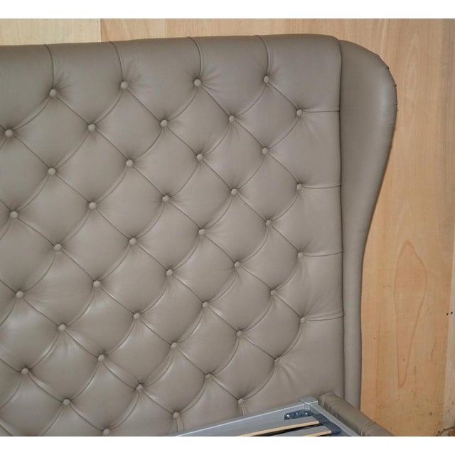Emperor Maestro Chesterfield Bed Frame in Tufted Leather from Roche Bobois For Sale - Image 5 of 18