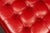 Vintage Tufted Leather Rolling Ottoman Trunk in Red For Sale In Chicago - Image 6 of 10