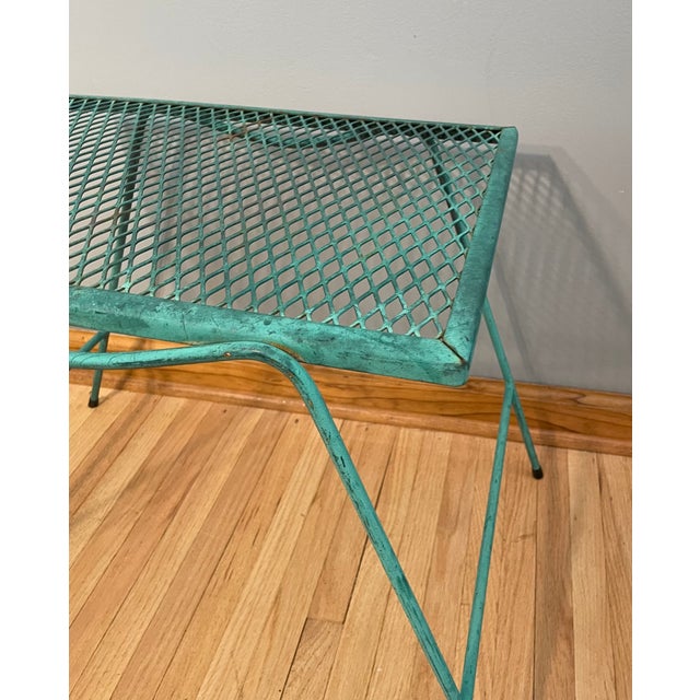This is for an Unmarked side table in original blue green finish. Classic Clean minimalistic lines. Perfect for patios or...