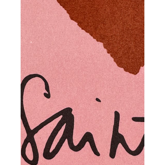 Pink Love 1989 Original Art Poster by Yves Saint Laurent For Sale - Image 8 of 9