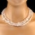 This is part of Chairish’s Costume Jewelry assortment. Three-Strand Rose Quartz Necklace – Elegant Choker or Layered Style...