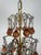Five Light Amber Crystal Beaded Chandelier C. 1930's For Sale - Image 4 of 8
