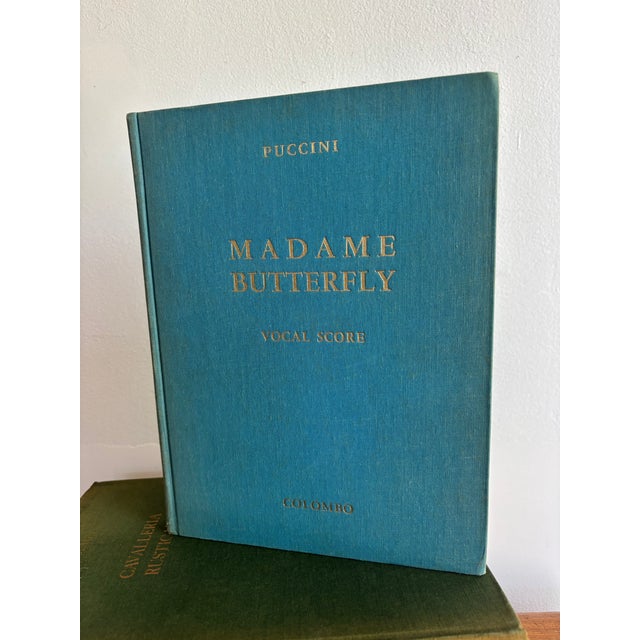 Beautiful 1950s hardcover opera vocal scores, set of 6. Includes Madame Butterfly, The Barber of Seville, Aida, plus three...
