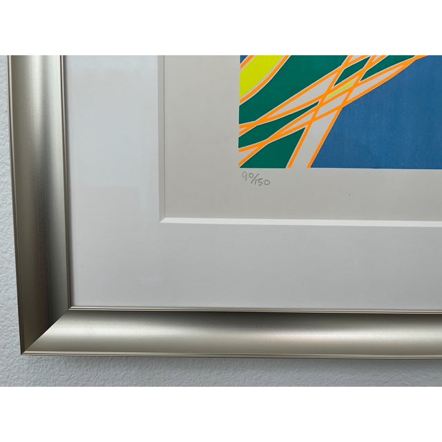 Abstract Expressionism 1970 Stanley William Hayter Aquarius Suite Set of 4 Framed Screenprints For Sale - Image 3 of 13