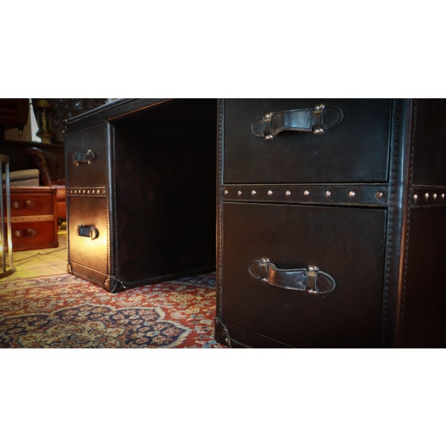 Halo Stoneyhurst Mayfair Leather Desk by Timothy Oulton, 2010s For Sale - Image 11 of 18