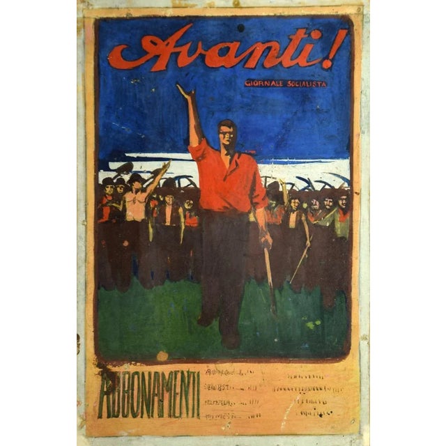 Forward is an original drawing in mixed media (ink and watercolor) on creamy paper realized by Gabriele Galantara...