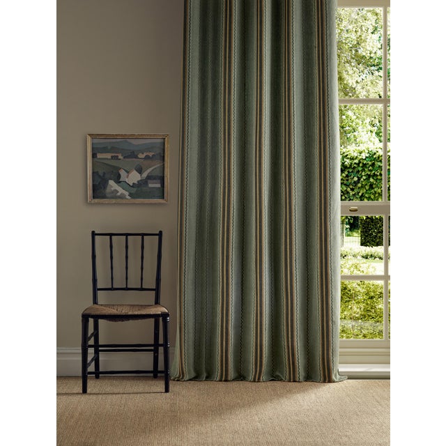 A new design by Morris & Co. featuring beautiful embroidered chevron stripes inspired by the many interesting borders in...