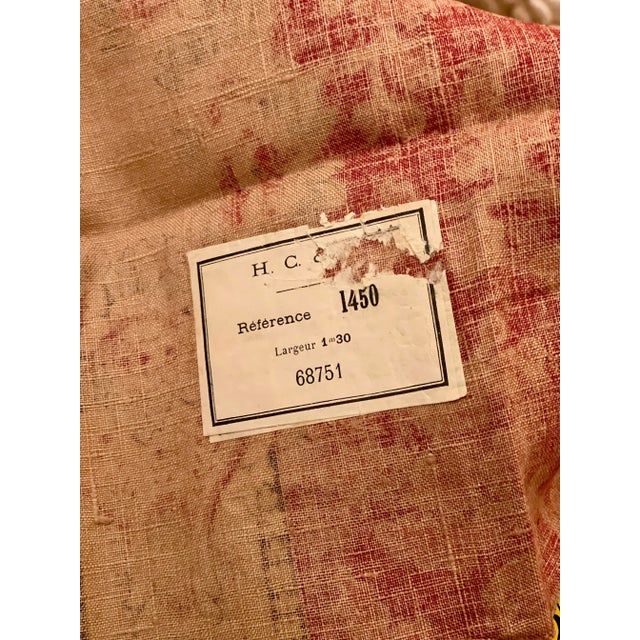 19th Century French Linen Remnant Panel For Sale - Image 4 of 7