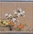 1950s 1950s Japanese Byobu "3 Colorful Chrysanthemums" Orange, White & Yellow Flowers Hand Painted 4-Panel Screen Excellent Front Good+ Back For Sale - Image 5 of 10