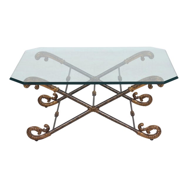 La Barge Brass & Glass Coffee Table Chairish