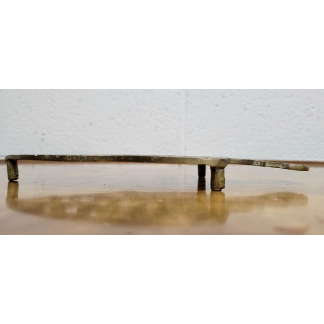 Brass Vintage Brass Trivet or Iron Rest For Sale - Image 8 of 10