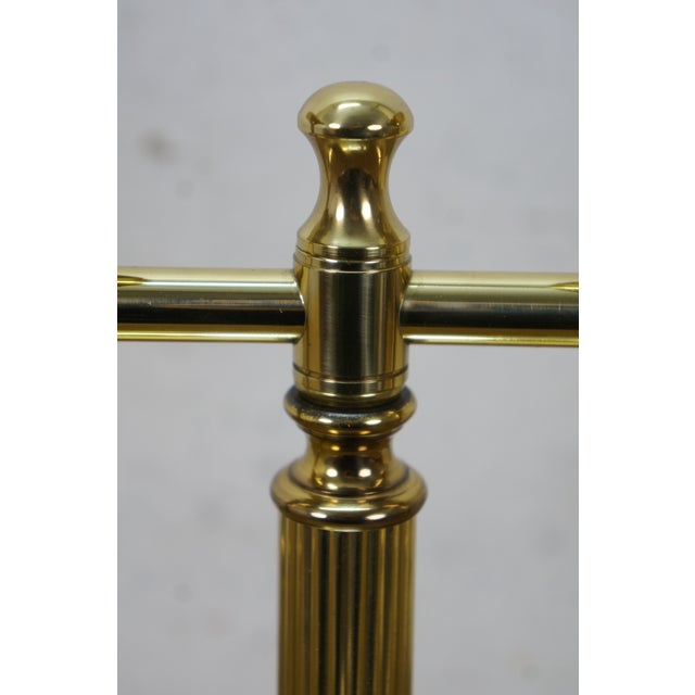 Vintage Robert Abbey Brass French Bouillotte Two Light Banquet Table Lamp For Sale - Image 9 of 15