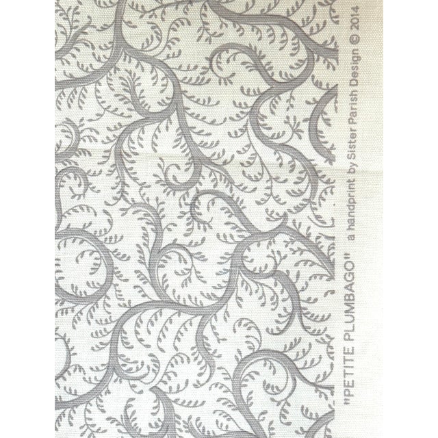 Sister Parish "Petite Plumbago" Linen Fabric - 3 Yards For Sale In Miami - Image 6 of 8