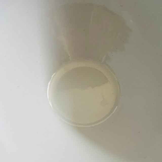 Metal Krenit Denmark 5" White Enamel Bowl by Herbert Krenchel For Sale - Image 7 of 8