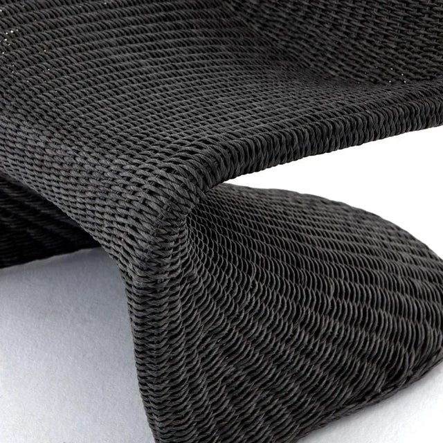 Charcoal Four Hands Portia Outdoor Occasional Chair, Vintage Charcoal For Sale - Image 8 of 11