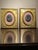A finely detailed pair of antique gesso medallions—also readable as portrait plaques or oval relief portraits—depicting...