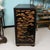 Chinoiserie Chinoiserie Black Lacquer Bar Cabinet W/ Palace Pavilion Ascending Dragon For Sale - Image 3 of 8