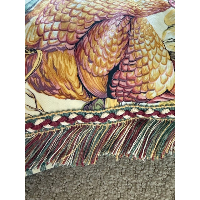 Rooster Chicken Large 24" Square Custom Made French Country Style Throw Decor Pillow For Sale In Baltimore - Image 6 of 12