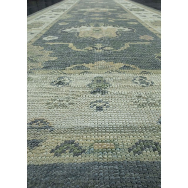 Early 21st Century Turkish Oushak Rug 4' x 11'11" #18096 For Sale - Image 5 of 8