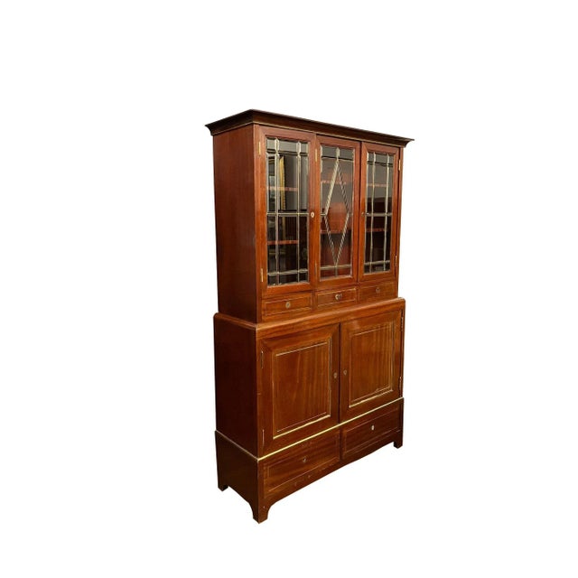 Metal Art Nouveau Book Cabinet, 1910s For Sale - Image 7 of 7