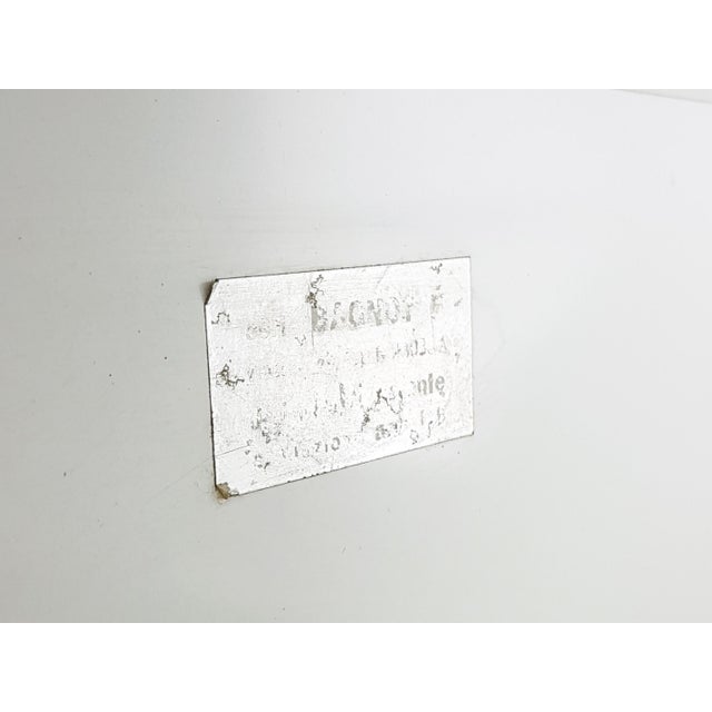 Italian White Laminated Plastic Storage Unit with Shelves and Sliding Doors from La Rinascente, 1960s For Sale - Image 10 of 11